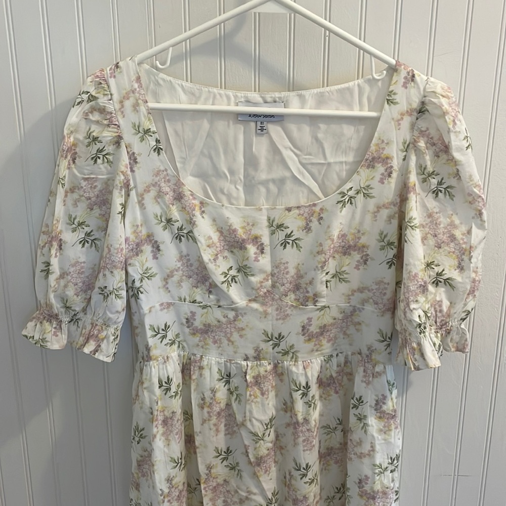 & Other Stories Floral Puff Sleeve Midi Dress - Picture 4 of 7